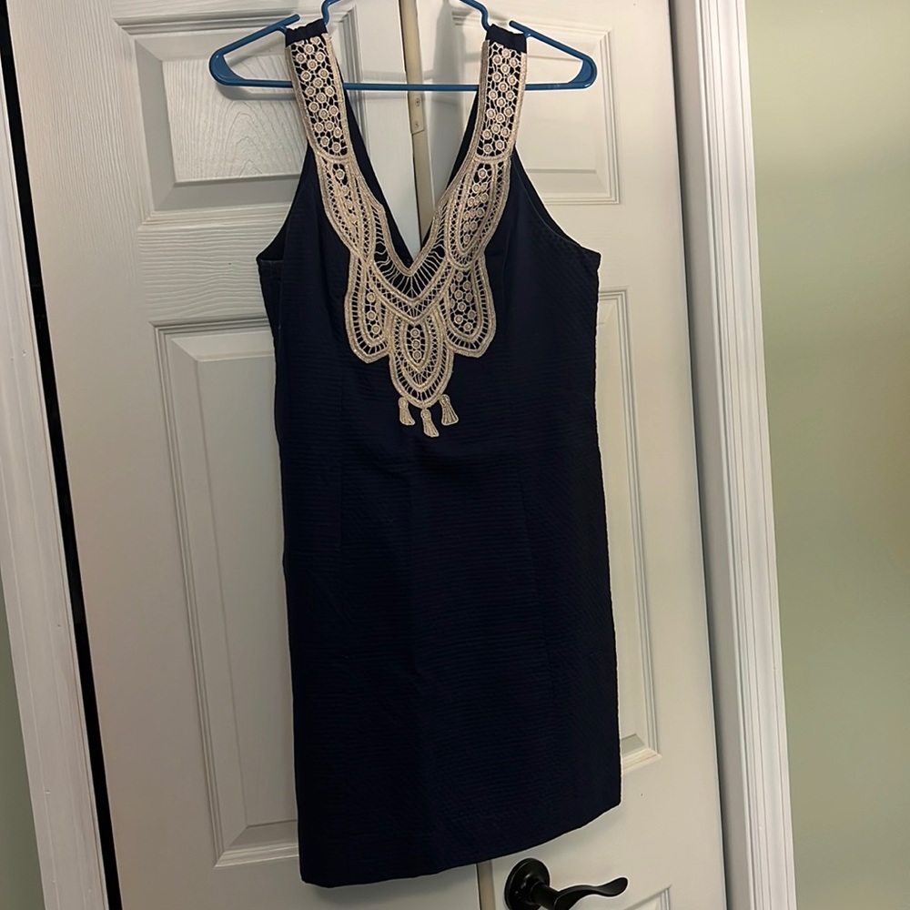 Blue & Gold Lilly Pulitzer Dress